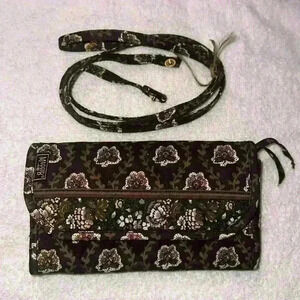 Maggi B NWtornTag MaggiB Bags crossbody/wallet | Brown quilted flower pattern
